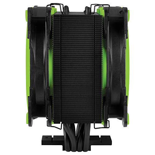 ARCTIC Freezer 34 eSports DUO - Ventola de CPU, Enfriador de CPU Push-Pull, Motor Silencioso, Desde 200 hasta 2100 Rpm, 2 Ventiladores PWM 120mm – Verde
