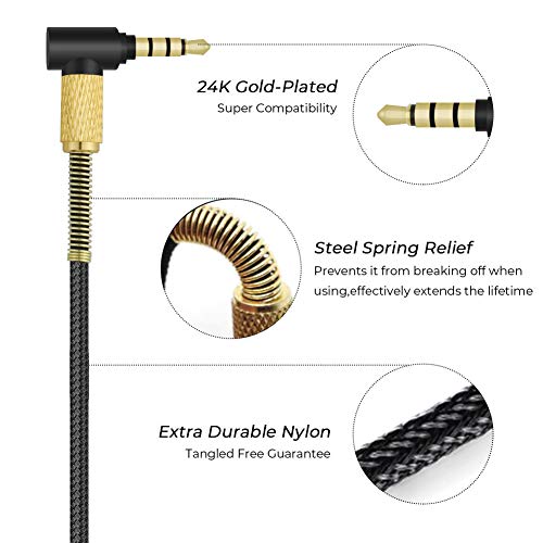 Arctis 3 Cable de repuesto para auriculares Arctis 5 compatible con Arctis 3 / Arctis 5 / Arctis 7 / Arctis Pro Wireless Gaming Headset 1,5 m