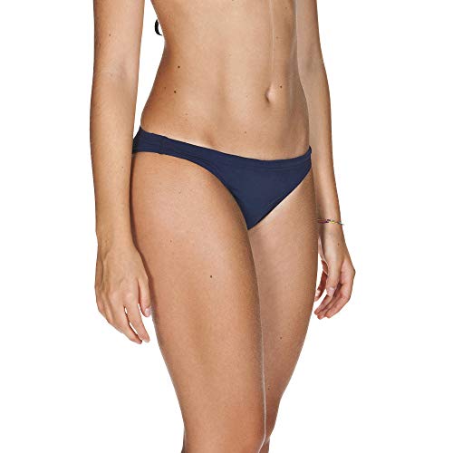 Arena Solid Parte Inferior Bikini, Mujer, Azul (Navy/White), 40
