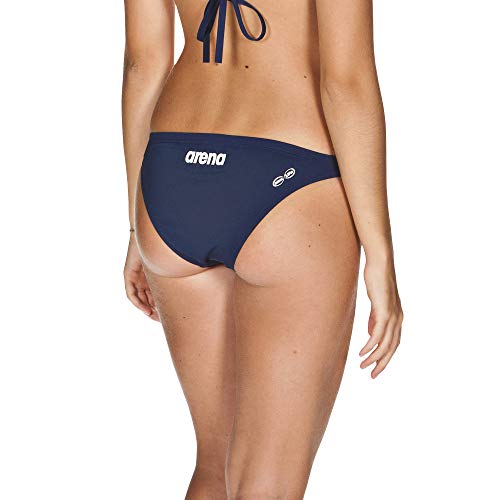Arena Solid Parte Inferior Bikini, Mujer, Azul (Navy/White), 40
