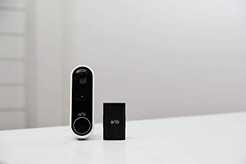 Arlo Batería recargable comparible exclusivamente con Arlo Essential Wire-Free Video Doorbell, accesorio original Arlo, negro