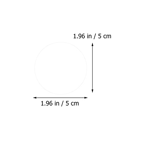 Artibetter 1000 Piezas de Pegatinas Redondas Transparentes Etiquetas Selladoras de Sobres de Correo 50Mm de Sello Circular Transparente Etiquetas para Envolver La Caja de Galletas