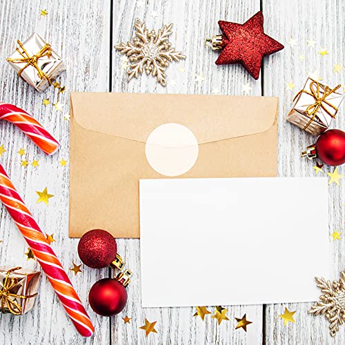 Artibetter 1000 Piezas de Pegatinas Redondas Transparentes Etiquetas Selladoras de Sobres de Correo 50Mm de Sello Circular Transparente Etiquetas para Envolver La Caja de Galletas
