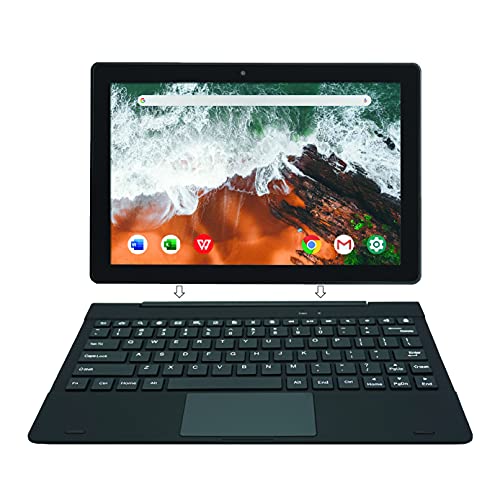 [Artículo Adicional 3] Simbans TangoTab 10 Pulgadas Tableta con Teclado, Ordenador Portátil 2 en 1, Android 10, 4 GB RAM, Disco 64 GB, Mini-HDMI - TLX