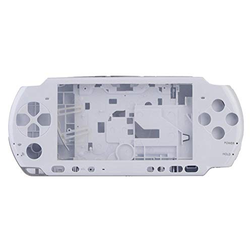 ASHATA Carcasa para PSP 3000, Reemplazo de Funda Protectora para Consola de Juegos de Mano, Cubierta para PSP 3000, Estuche Duradero para Consola de Juegos 3000(Blanco)