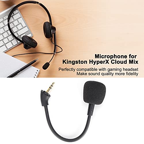 ASHATA Reemplazo de micrófono para Kingston HyperX Cloud Mix, micrófono de reemplazo con cancelación de Ruido para Auriculares de Juego de computadora y PC