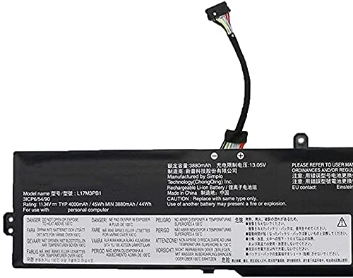 ASKC L17M3PB1 Laptop Batería para Lenovo IdeaPad 330-17ICH 330-15ICH Serie L17C3PB0 L17D3PB0 5B10Q71252 5B10Q71254 5B10Q71251 11.34V 45Wh 4000mAh 3-Cell