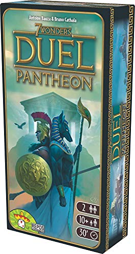 Asmodee, - 7 Wonders Duel: Pantheon, expansión Juego de Mesa, edición en Italiano, 8037