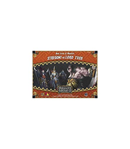Asmodee- Massive Darkness Stregoni vs Lord Tusk Expansión Juego de Mesa, Multicolor (CMON 10107)