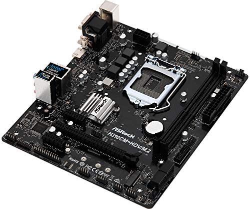 Asrock H310CM-HDV/M.2 - Placa Base (Intel, LGA 1151 (Zócalo H4), DDR4-SDRAM, DIMM, 2133,2400,2666 MHz, 32 GB)
