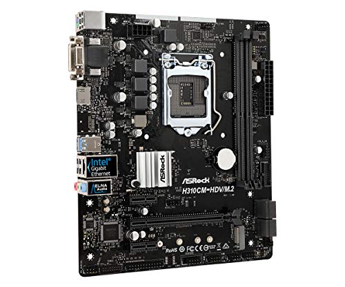 Asrock H310CM-HDV/M.2 - Placa Base (Intel, LGA 1151 (Zócalo H4), DDR4-SDRAM, DIMM, 2133,2400,2666 MHz, 32 GB)