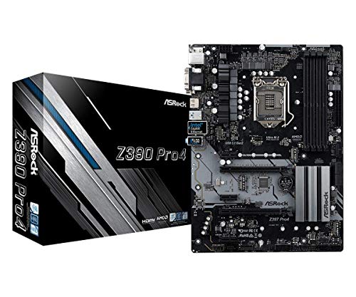 Asrock Z390 Pro4 - Placa de Base (Intel Z390, S 1151, DDR4, SATA III, 2X M.2, Crossfire), Color Negro