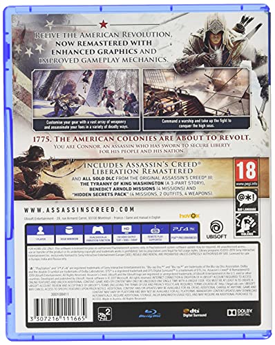 Assassin'S Creed Iii Remastered & Liberation Remastered + Assassin'S Creed: The Ezio Collection - Playstation 4