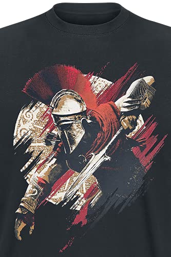 Assassin's Creed Odyssey - Alexios Hombre Camiseta Negro L, 100% algodón, Regular