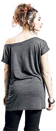 Assassin's Creed Valhalla - Banner Mujer Camiseta Gris Oscuro L, 50% algodón, 50% poliéster, Ancho