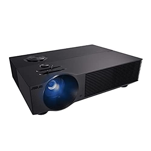 ASUS H1 - Proyector LED Full HD (3000 lúmenes, 120 Hz, 1280 x 1080, 125% Rec. 709, 125% sRGB, Altavoces 10W, VGA y HDMI, Compatible con FHD@120Hz en PS5 y Xbox X/S, Color Negro