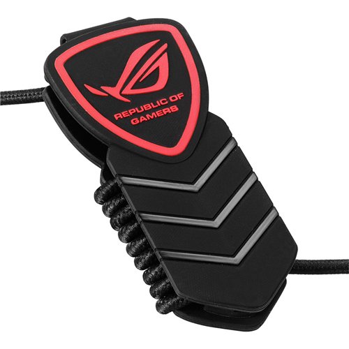 ASUS Orion Pro - Auriculares Gaming con procesador de Audio ROG Spitfire USB, Color Negro y Rojo