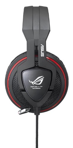 ASUS Orion Pro - Auriculares Gaming con procesador de Audio ROG Spitfire USB, Color Negro y Rojo