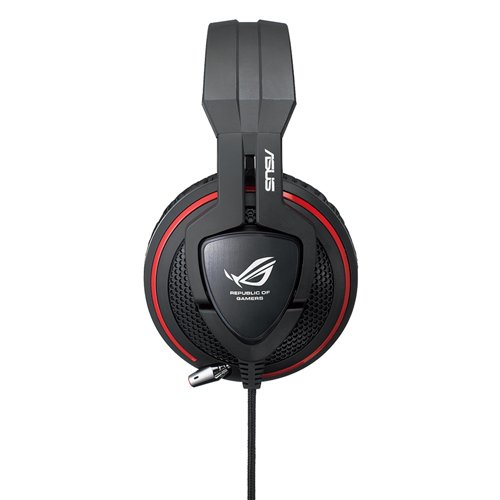 ASUS Orion Pro - Auriculares Gaming con procesador de Audio ROG Spitfire USB, Color Negro y Rojo