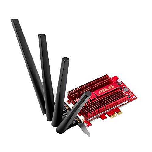 ASUS PCE-AC88 - Tarjeta de Red (Wi-Fi PCI-e AC3100, Dual-Band, 4T4R, 1024 QAM)