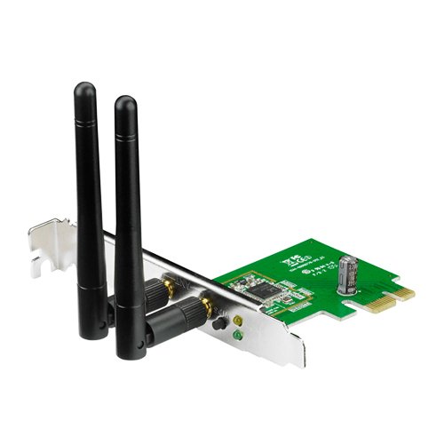 ASUS PCE-N15 Adaptador y Tarjeta de Red - Accesorio de Red (Alámbrico, PCI, RF inalámbrico, 300 Mbit/s, IEEE 802.11b, IEEE 802.11g, IEEE 802.11n, OFDM) Verde
