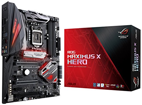 Asus ROG Maximus X Hero ATX, LGA1151 Socket, Chipset Z370, Gigabit LAN Placa Base con gráficos Integrados (Requiere CPU), Multicolor