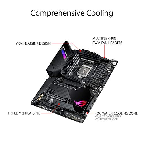 ASUS ROG MAXIMUS XII HERO (WI-FI) - Placa Base Gaming ATX Intel de 10a gen Z490 LGA 1200 con VRM de 14+2 fases, Wi-Fi 6, LAN 5 Gigabit, USB3.2 Gen2, triple M.2, SATA e iluminación RGB Aura Sync