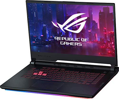 ASUS ROG Strix G531GT-BQ020 - Ordenador portátil de 15.6" FullHD (Intel Core i7-9750H, 8GB RAM, 256GB SSD, GeForce GTX1650-4GB, Sin sistema operativo) negro - Teclado QWERTY Español