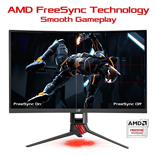 Asus ROG Strix XG27VQ - Monitor Curvo de Gaming de 27" (Full HD, resolucion de 1920x1080p, 144Hz, Extreme Low Motion Blur, Adaptive-Sync, FreeSync)