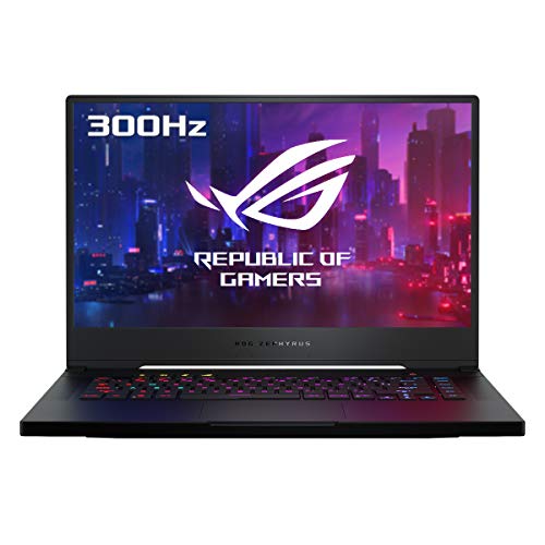 ASUS ROG Zephyrus S15 GX502LXS-HF012T - Portátil Gaming de 15.6" FullHD 300Hz (i7-10750H, 32GB RAM, 1TB SSD, GEForce RTX2080 Super 8GB GDDR6, Windows 10 Home) Negro Cepillado - Teclado QWERTY español
