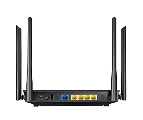 ASUS RT-AC1200G+ - Router inalámbrico AC1200 Doble Banda Gigabit (USB 2.0, modo punto de acceso, triple VLAN)