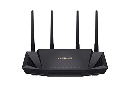 ASUS RT-AX58U - Router WiFi 6 AX3000 160Mhz Doble Banda Gigabit (OFDMA, MU-MIMO, 1024QAM, QoS, Cliente y Servidor VPN, Modo Punto Acceso, repetidor & Nodo AiMesh, AiProtection con Trend Micro)