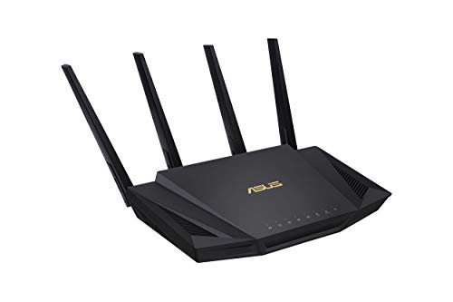 ASUS RT-AX58U - Router WiFi 6 AX3000 160Mhz Doble Banda Gigabit (OFDMA, MU-MIMO, 1024QAM, QoS, Cliente y Servidor VPN, Modo Punto Acceso, repetidor & Nodo AiMesh, AiProtection con Trend Micro)