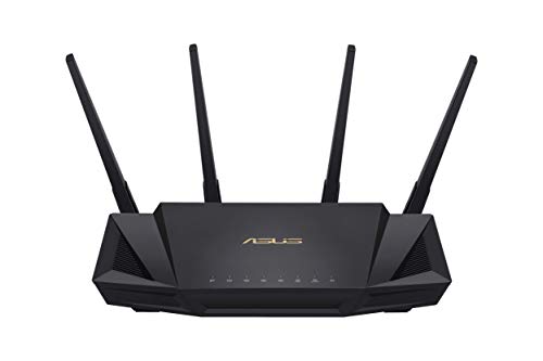 ASUS RT-AX58U - Router WiFi 6 AX3000 160Mhz Doble Banda Gigabit (OFDMA, MU-MIMO, 1024QAM, QoS, Cliente y Servidor VPN, Modo Punto Acceso, repetidor & Nodo AiMesh, AiProtection con Trend Micro)