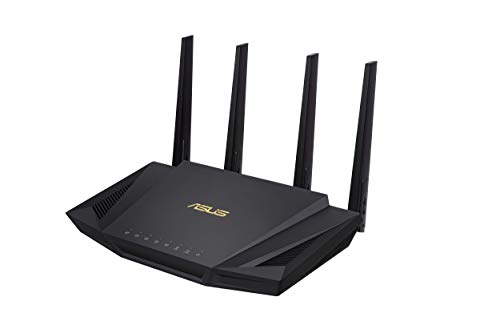 ASUS RT-AX58U - Router WiFi 6 AX3000 160Mhz Doble Banda Gigabit (OFDMA, MU-MIMO, 1024QAM, QoS, Cliente y Servidor VPN, Modo Punto Acceso, repetidor & Nodo AiMesh, AiProtection con Trend Micro)