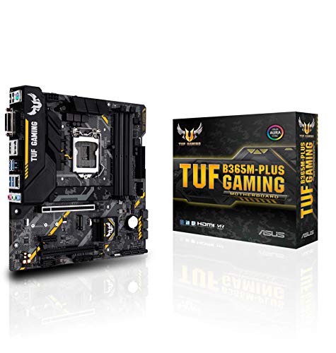 ASUS TUF B365M-PLUS Gaming - Placa Base (LGA 1151, Intel B365 chipset, soporta 14 NM CPU, 4 x DDR4, Intel HD Graphics, 6 x USB 3.1 Gen1, 6 x USB 2.0, AMD 2-Way CrossFireX, mATX)