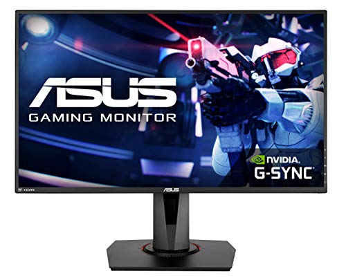 ASUS VG278QR - Monitor Gaming de 27" Full-HD (1920x1080, 0.5 ms, 165 Hz, HDMI, D-Sub, Super Narrow Bezel, FreeSync, Low Blue Light, Flicker Free) Negro