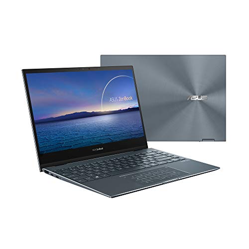 ASUS ZenBook Flip 13 UX363JA-EM189T - Portátil convertible 13.3" FullHD (Intel Core i5-1035G4, 16GB RAM, 512GB SSD, Intel Iris Plus Graphics, Windows 10 Home) Gris Pino-Teclado QWERTY español