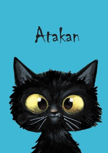Atakan: Atakan - Katzen - Malbuch / Notizbuch / Tagebuch: A5 - blanko