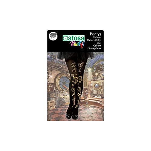 Atosa-63052 Medias Steampunk, color negro, única (63052)
