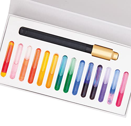 Aura-Soma Juego de lápices luminosos y 14 colores de botella diseñados para combinar energías de color Aura-Soma en el campo energético fino.