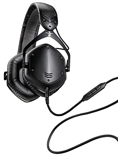 Auriculares Circumaurales de Metal V - Moda Crossfade LP2 Vocal de Edición Limitada con Aislamiento del Ruido - Matte Black, One Size