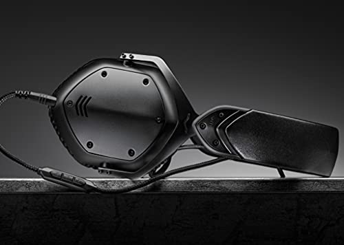 Auriculares Circumaurales de Metal V - Moda Crossfade LP2 Vocal de Edición Limitada con Aislamiento del Ruido - Matte Black, One Size