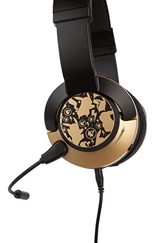 Auriculares de juego con cable para Xbox, PS4, Nintendo Switch, PC, Mac y móviles, diseño de Pikachu, color dorado Auriculares de juego con cable para Xbox, PS4, Nintendo Switch, PC, Mac y móviles, diseño de Pikachu, color dorado