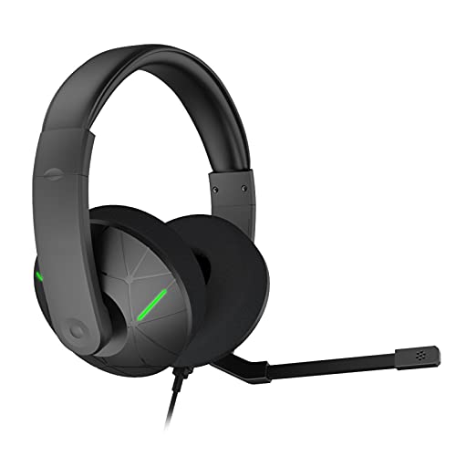 Auriculares de Juego sobre oído con micrófono Independiente |Sonido Envolvente 3D para FPS Gaming Wired Gamer Auriculares con micrófono para la Consola de Juegos Verde Un tamaño
