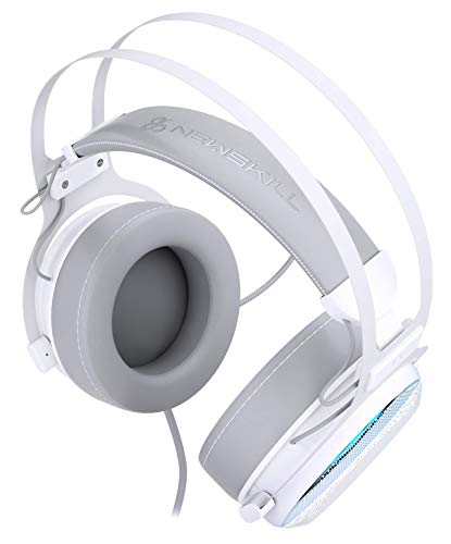 Auriculares Gaming Newskill Kimera V2 Ivory 7.1 Compatibles con PC y PS4 en Color Blanco