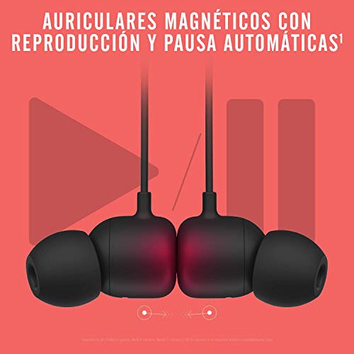 Auriculares inalámbricos Beats Flex – Chip Apple W1, Auriculares magnéticos, Bluetooth de Clase 1, 12 Horas de Sonido ininterrumpido - Negro