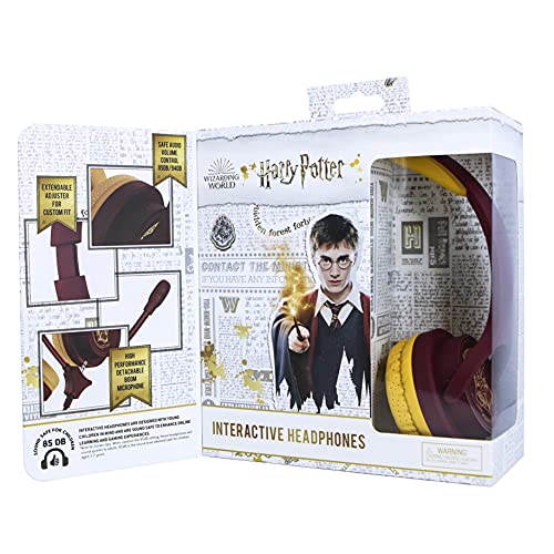 Auriculares interactivos OTL Technlogies Harry Potter, con Cable, micrófono Incluido, para niños (Producto con Licencia Oficial)