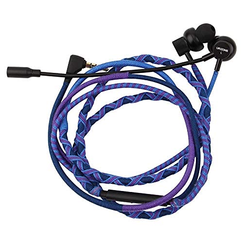 Auriculares para Juegos, Auriculares internos para Juegos con micrófono y Control de Volumen, con Conector de 3,5 mm, para Dispositivos móviles, Switch, PC, PS4 y X One