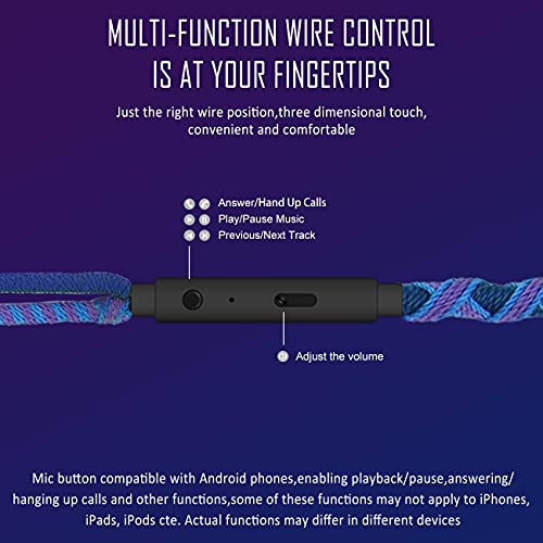 Auriculares para Juegos, Auriculares internos para Juegos con micrófono y Control de Volumen, con Conector de 3,5 mm, para Dispositivos móviles, Switch, PC, PS4 y X One